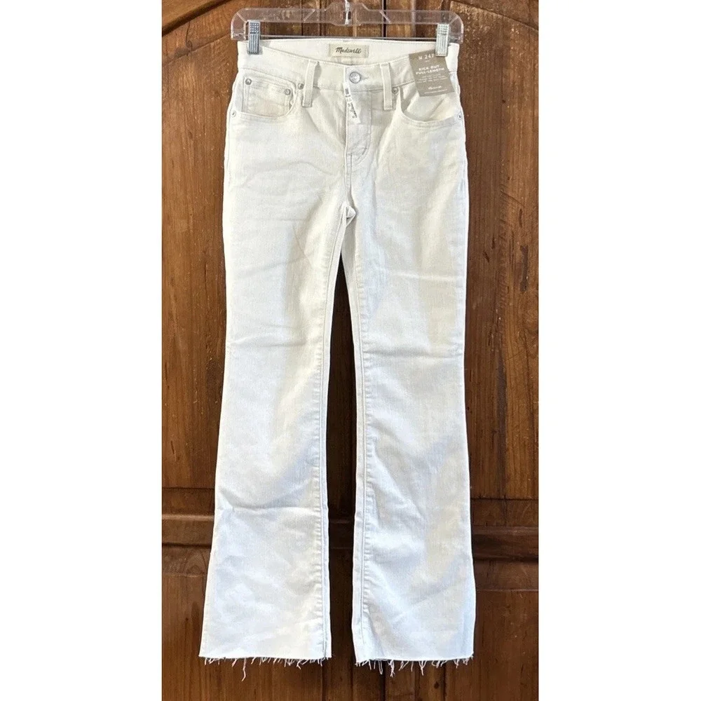 Women's Madewell Kick Out Full Length Jeans‎ Stretch Denim NWT Sz 24 29